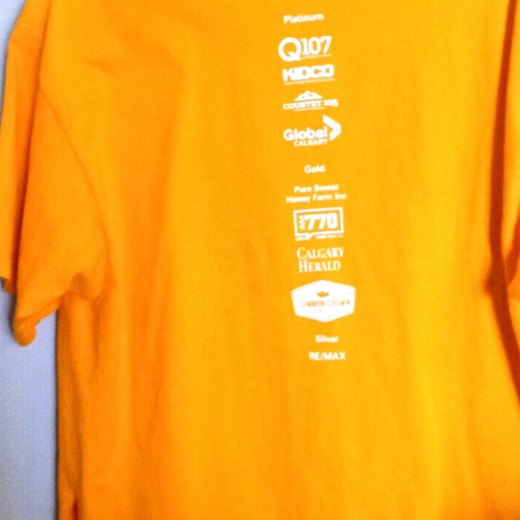 Fruit of The Loom Lofteez HD T Shirt XL Short Sleeves Yellow 100% Cotton Ads - Picture 3 of 7